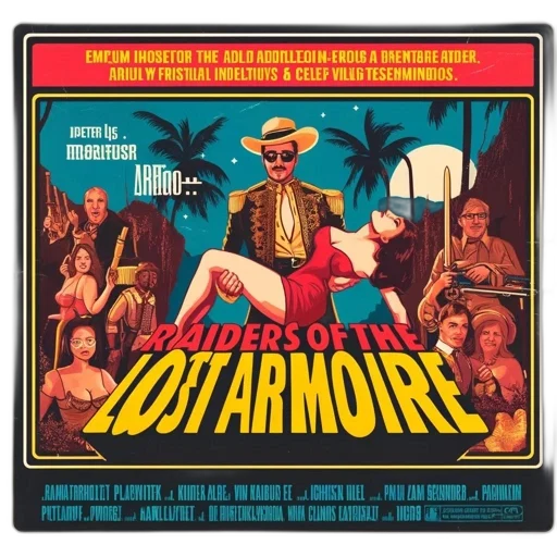 fire, vintage-style, movie, poster transparent PNG cut-out