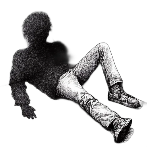 shoes, jacket, staff, face transparent PNG cut-out