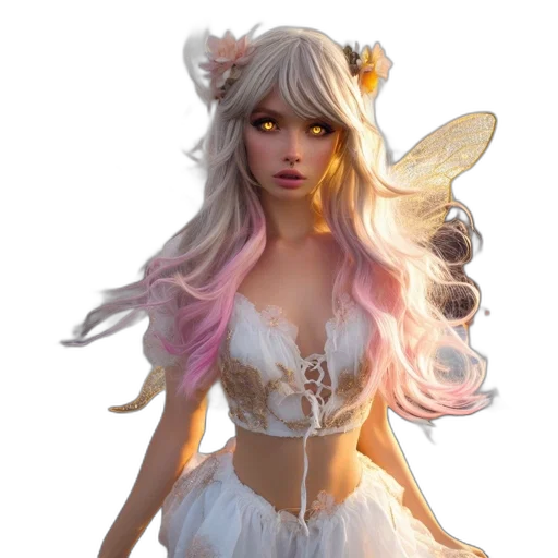 fantasy art, concept art, anime, 3d render transparent PNG cut-out