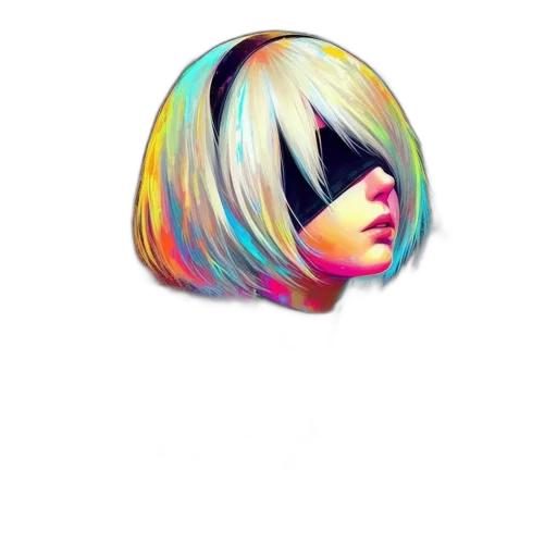 hair, mask, face, hat transparent PNG cut-out