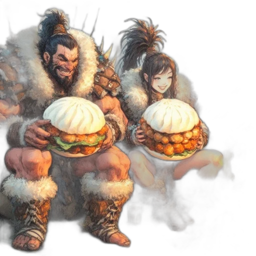 food, concept art, fantasy art, comic book art transparent PNG cut-out