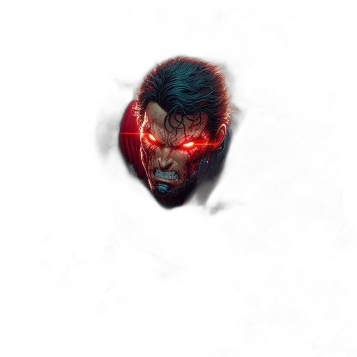 face, mask, creature, staff transparent PNG cut-out