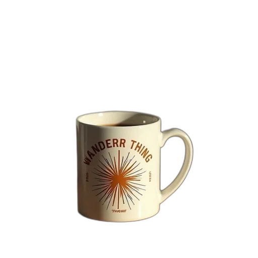 3d render, wanderner, thing, coffee transparent PNG cut-out