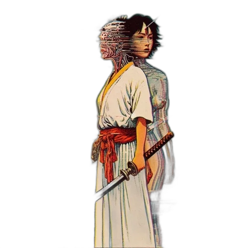 dress, staff, sword, weapon transparent PNG cut-out