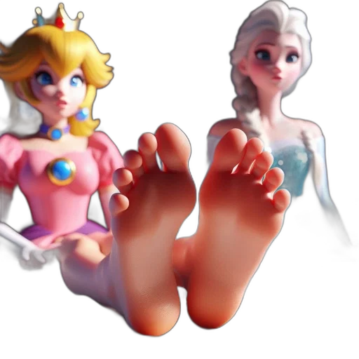 shoes, crown, 3d render, concept art transparent PNG cut-out