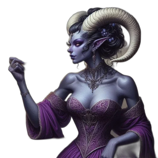 dress, fantasy art, concept art, comic book art transparent PNG cut-out