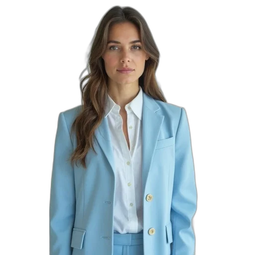 jacket, blue, pastel, colorful transparent PNG cut-out