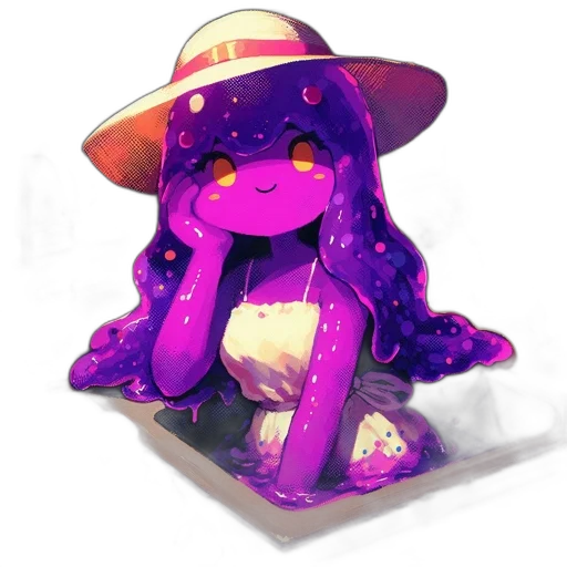hat, creature, staff, dress transparent PNG cut-out