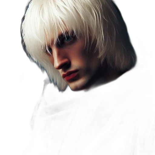 face, hair, jacket, mask transparent PNG cut-out