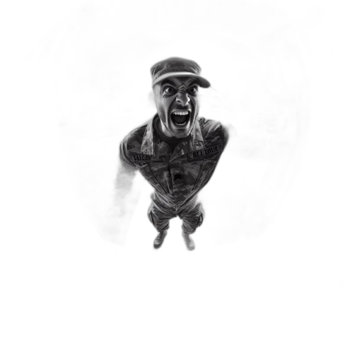 hat, face, creature, staff transparent PNG cut-out