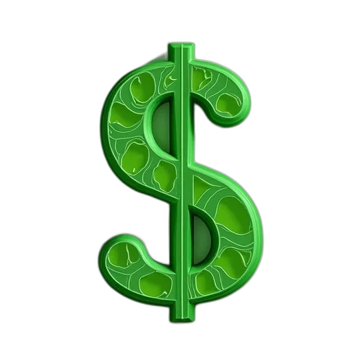 jewelry, face, 3d render, green transparent PNG cut-out