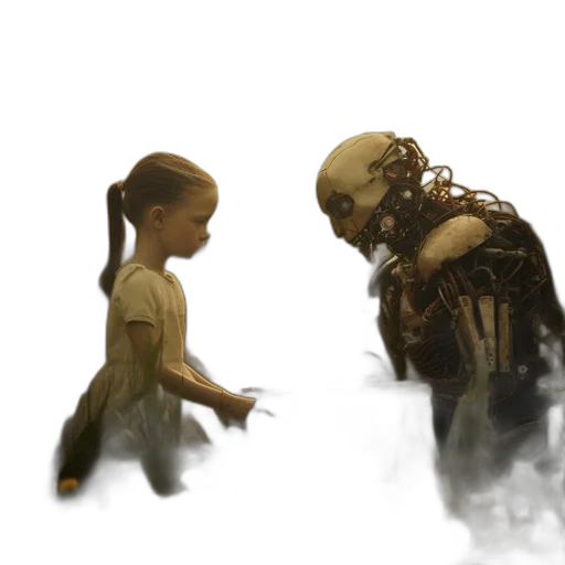 robot, creature, mask, concept art transparent PNG cut-out