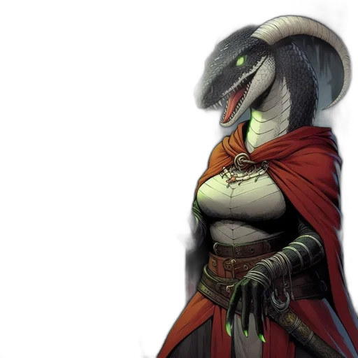 dragon, staff, sword, mask transparent PNG cut-out