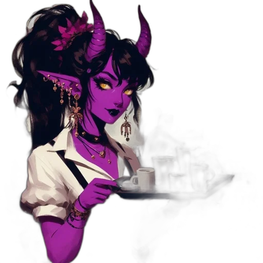 mask, dragon, staff, fantasy art transparent PNG cut-out