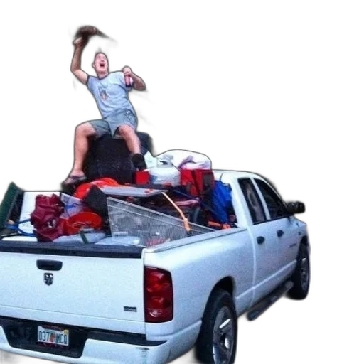car, furniture, jacket, man transparent PNG cut-out