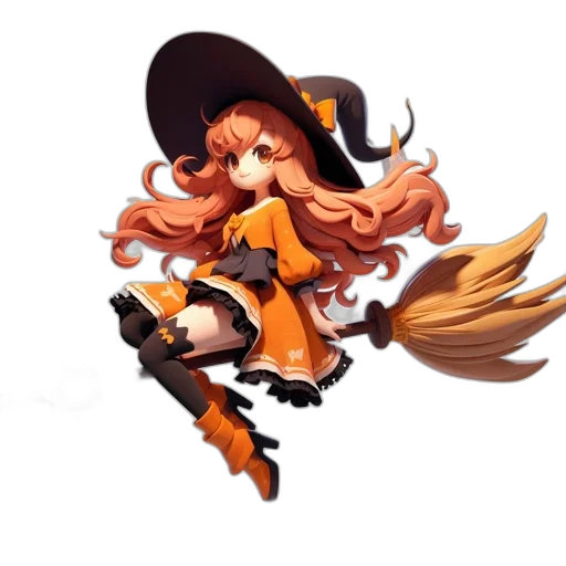 staff, hair, hat, weapon transparent PNG cut-out
