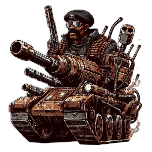 weapon, robot, concept art, comic book art transparent PNG cut-out