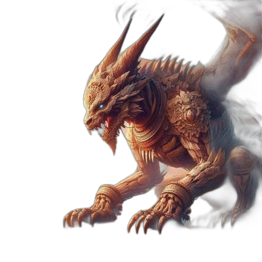dragon, creature, animal, fantasy art transparent PNG cut-out