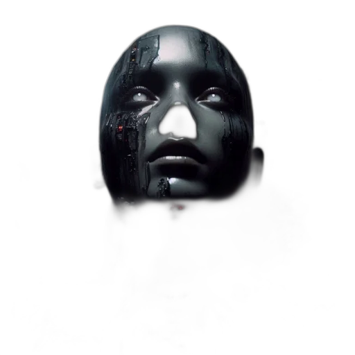 mask, face, robot, creature transparent PNG cut-out