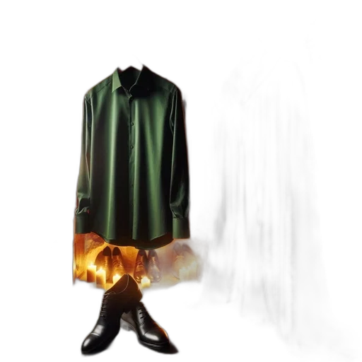 jacket, dress, staff, concept art transparent PNG cut-out