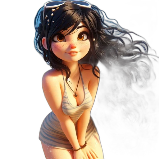 dress, jewelry, fantasy art, concept art transparent PNG cut-out