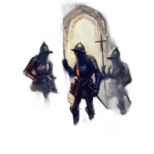 staff, mask, sword, hat transparent PNG cut-out