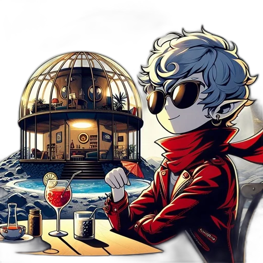 jacket, mask, robot, concept art transparent PNG cut-out