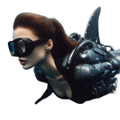 mask, robot, creature, dragon transparent PNG cut-out