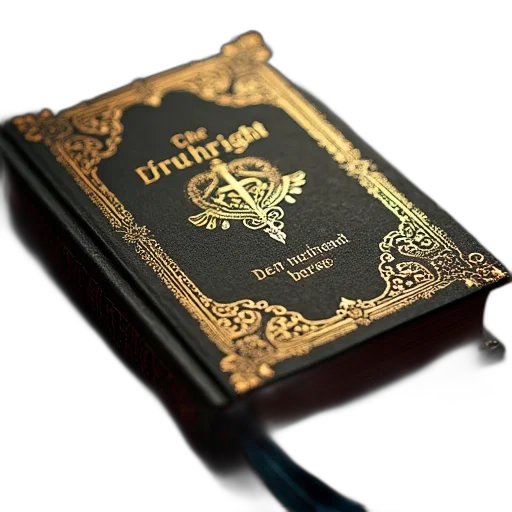 3d render, book, title, bound transparent PNG cut-out