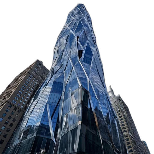 building, umbrella, 3d render, photorealistic transparent PNG cut-out