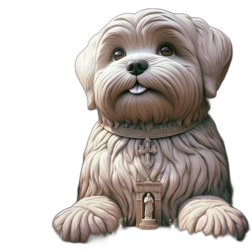 animal, staff, photorealistic, 3d render transparent PNG cut-out