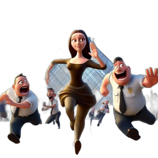 staff, dress, concept art, 3d render transparent PNG cut-out