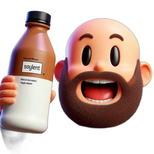 bottle, food, animal, face transparent PNG cut-out