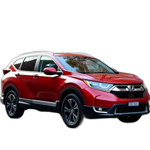 car, red, honda, cr-v transparent PNG cut-out