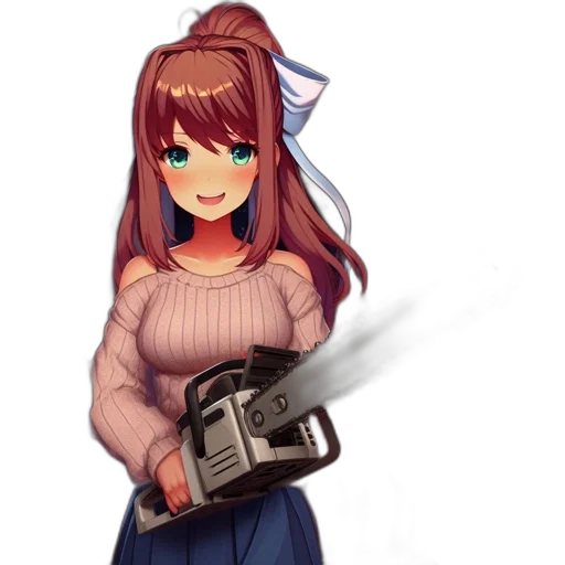 weapon, robot, staff, jacket transparent PNG cut-out