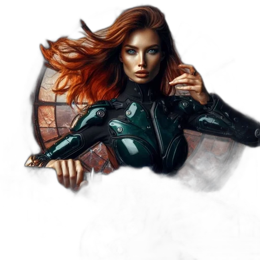 robot, fantasy art, comic book art, concept art transparent PNG cut-out
