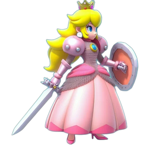 weapon, sword, dress, crown transparent PNG cut-out
