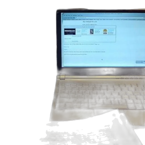 3d render, laptop, sony, keyboard transparent PNG cut-out