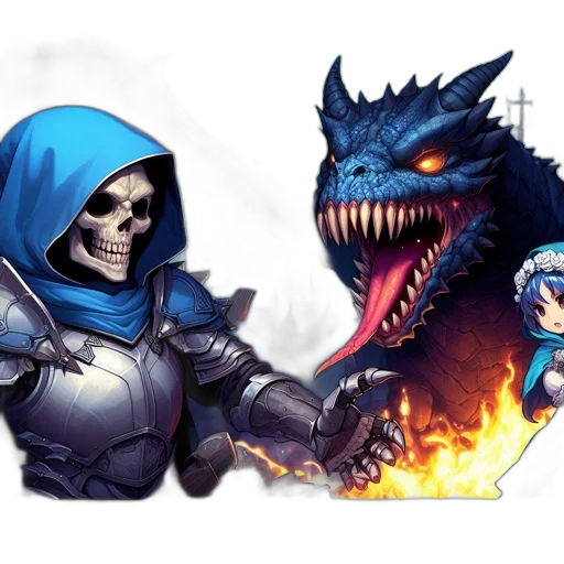concept art, fantasy art, pixel art, comic book art transparent PNG cut-out