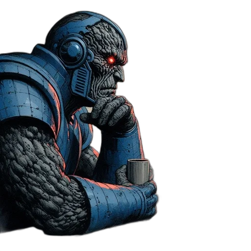 robot, concept art, comic book art, 3d render transparent PNG cut-out