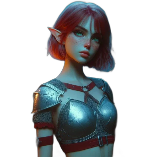 staff, face, robot, fantasy art transparent PNG cut-out