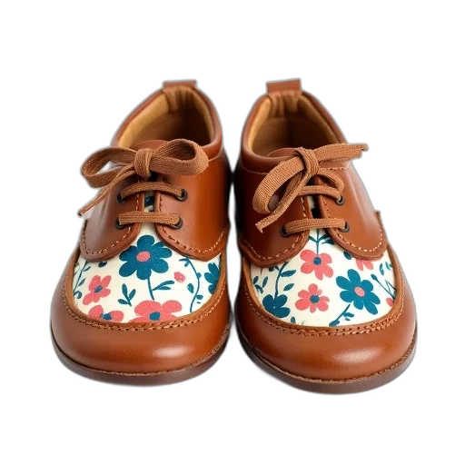 shoes, pair, brown, children transparent PNG cut-out