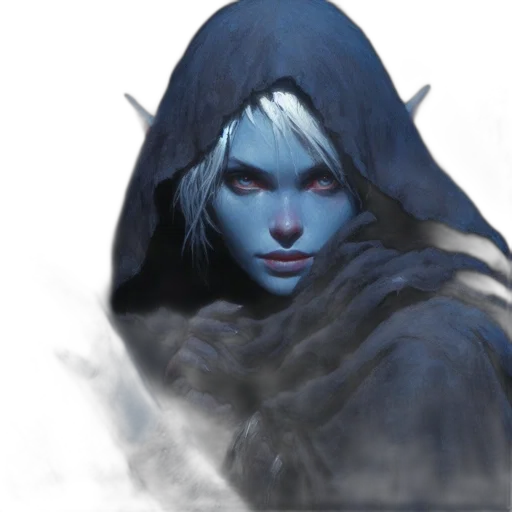 face, mask, staff, fantasy art transparent PNG cut-out