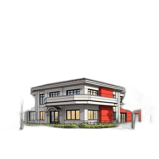 building, furniture, 3d render, concept art transparent PNG cut-out