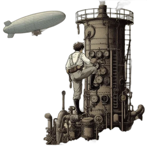 robot, weapon, concept art, pixel art transparent PNG cut-out