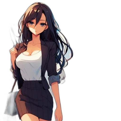 dress, staff, anime, pixel art transparent PNG cut-out
