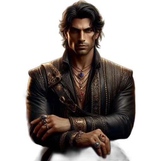 jacket, sword, concept art, fantasy art transparent PNG cut-out