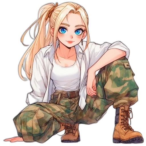 jacket, weapon, anime, pixel art transparent PNG cut-out