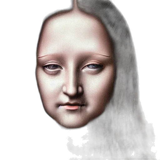 face, mask, hair, robot transparent PNG cut-out