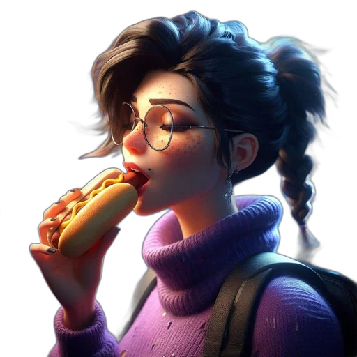 food, jacket, weapon, face transparent PNG cut-out